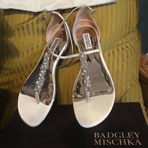 HOLBROOK DIAMOND SANDAL | ivory + silver |